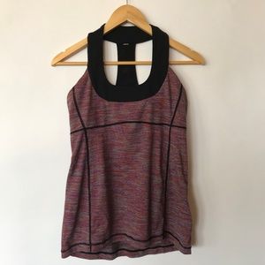 Lululemon Racerback Tank Scoop Neck Space Dye Pink